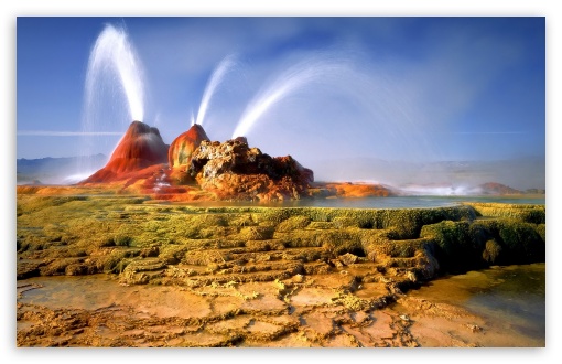 Geyser In Nevada UltraHD Wallpaper for HD 16:9 ; Widescreen 16:10 5:3 ; Fullscreen 4:3 5:4 3:2 ; Tablet 1:1 ; Dual 16:10 5:3 16:9 4:3 5:4 ;