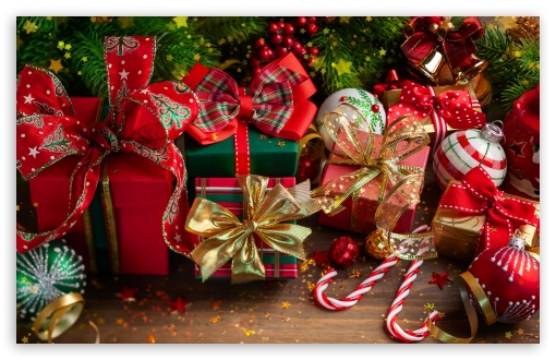 Gifts Under The Christmas Tree UltraHD Wallpaper for UHD 16:9 ; HD 16:9 ; UltraWide 21:9 24:10 ; Widescreen 16:10 5:3 ; Fullscreen 4:3 5:4 3:2 ; Tablet 1:1 ;