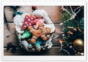 Gingerbread Cookies Ultra HD Wallpaper for 4K UHD Widescreen desktop, tablet & smartphone