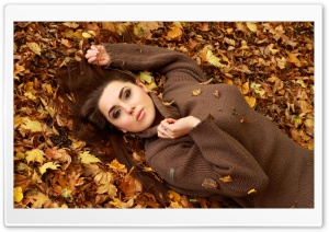 Girl Autumn Ultra HD Wallpaper for 4K UHD Widescreen desktop, tablet & smartphone