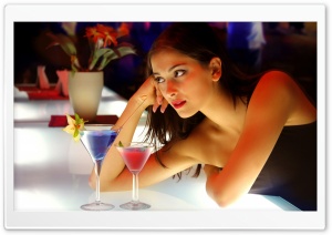 Girl Cocktail Ultra HD Wallpaper for 4K UHD Widescreen desktop, tablet & smartphone