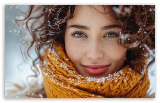 Girl Enjoying Winter Outdoors UltraHD Wallpaper for UHD 16:9 ; HD 16:9 ; UltraWide 21:9 24:10 ; Widescreen 16:10 5:3 ; Fullscreen 4:3 5:4 3:2 ; Tablet 1:1 ; Mobile 9:16 9:19.5 9:20 10:16 2:3 3:5 3:4 ;