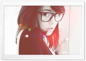 Girl in Glasses 2 SDGN Ultra HD Wallpaper for 4K UHD Widescreen desktop, tablet & smartphone