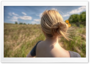 Girl In The Field Ultra HD Wallpaper for 4K UHD Widescreen desktop, tablet & smartphone