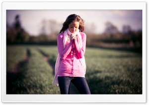 Girl In The Garden Ultra HD Wallpaper for 4K UHD Widescreen desktop, tablet & smartphone