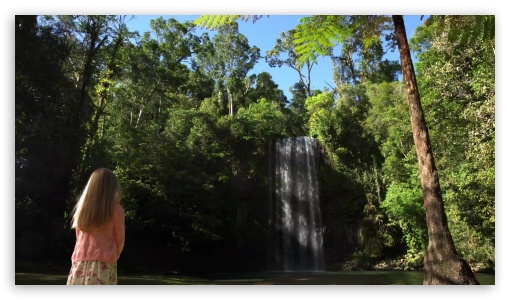 Girl in the jungle UltraHD Wallpaper for HD 16:9 ;