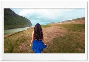 Girl in the Mountains Ultra HD Wallpaper for 4K UHD Widescreen desktop, tablet & smartphone