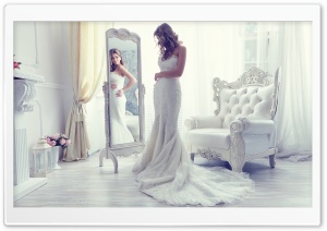 Girl in Wedding Dress Ultra HD Wallpaper for 4K UHD Widescreen desktop, tablet & smartphone