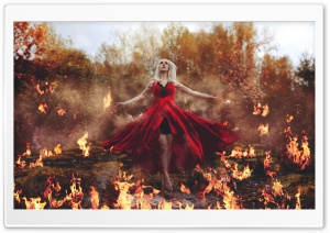 Girl on Fire Ultra HD Wallpaper for 4K UHD Widescreen desktop, tablet & smartphone