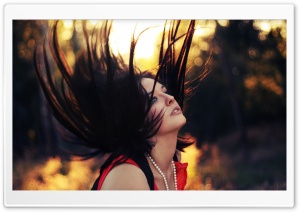 Girl, Sunset Bokeh Ultra HD Wallpaper for 4K UHD Widescreen desktop, tablet & smartphone