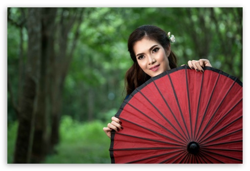 Girl, Umbrella UltraHD Wallpaper for Fullscreen 3:2 ;