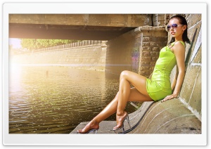 Girl Wearing A Sexy Mini Dress Ultra HD Wallpaper for 4K UHD Widescreen desktop, tablet & smartphone