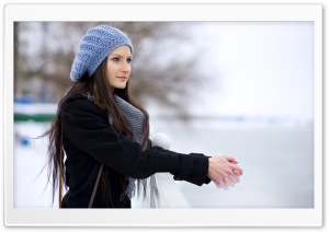 Girl, Winter Ultra HD Wallpaper for 4K UHD Widescreen desktop, tablet & smartphone