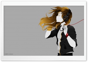 Girl with Headphone - by CS9 Fx Design Ultra HD Wallpaper for 4K UHD Widescreen desktop, tablet & smartphone