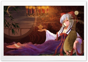 Girl With Musical Instrument Ultra HD Wallpaper for 4K UHD Widescreen desktop, tablet & smartphone
