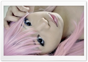 Girl With Pink Hair Ultra HD Wallpaper for 4K UHD Widescreen desktop, tablet & smartphone