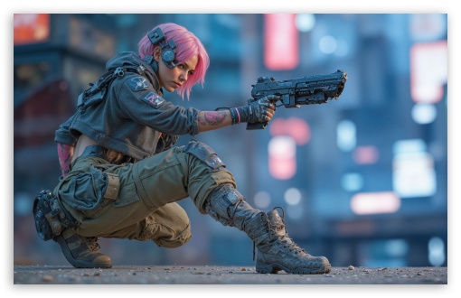 Girl with Pink Hair, Shooter, Military, Dystopian, Gaming UltraHD Wallpaper for UHD 16:9 ; HD 16:9 ; UltraWide 21:9 24:10 32:9 32:10 ; Widescreen 16:10 5:3 ; Fullscreen 4:3 5:4 3:2 ; Tablet 1:1 ; Mobile 9:16 10:16 ; Dual 16:10 5:3 16:9 4:3 5:4 3:2 ;