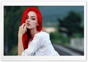 Girl with Red Hair Ultra HD Wallpaper for 4K UHD Widescreen desktop, tablet & smartphone