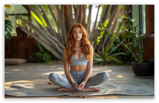 Girl, Yoga Aesthetic UltraHD Wallpaper for UHD 16:9 ; HD 16:9 ; UltraWide 21:9 24:10 ; Widescreen 16:10 5:3 ; Fullscreen 4:3 5:4 3:2 ; Tablet 1:1 ; Mobile 9:16 2:3 3:5 3:4 ;