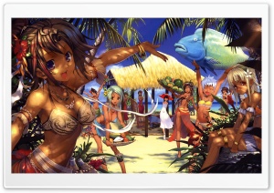 Girls On The Beach Ultra HD Wallpaper for 4K UHD Widescreen desktop, tablet & smartphone