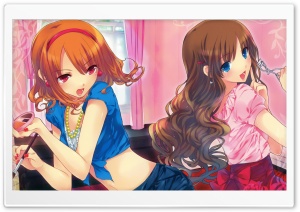 Girls Putting On Makeup Ultra HD Wallpaper for 4K UHD Widescreen desktop, tablet & smartphone