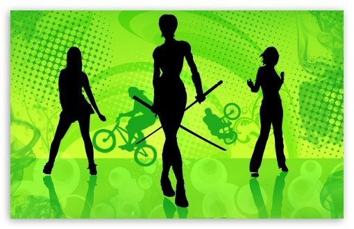 Girls Silhouette - Graphic Design UltraHD Wallpaper for 8K UHD TV 16:9 Ultra High Definition 2160p 1440p 1080p 900p 720p ; Widescreen 16:10 5:3 WHXGA WQXGA WUXGA WXGA WGA ; Fullscreen 4:3 5:4 3:2 UXGA XGA SVGA QSXGA SXGA DVGA HVGA HQVGA ( Apple PowerBook G4 iPhone 4 3G 3GS iPod Touch ) ; Mobile 3:5 - ;