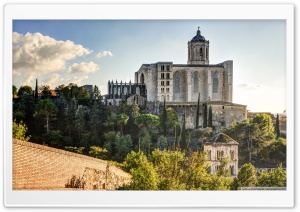 Girona Cathedral Catalonia Ultra HD Wallpaper for 4K UHD Widescreen desktop, tablet & smartphone