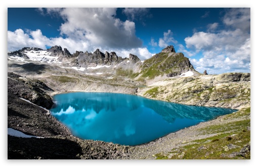 Glacial Lake, Mountains, Nature, Scenic, Blue Lake, Alpine, Wilderness UltraHD Wallpaper for UHD 16:9 ; HD 16:9 ; UltraWide 21:9 24:10 ; Widescreen 16:10 5:3 ; Fullscreen 4:3 5:4 3:2 ; Tablet 1:1 ;
