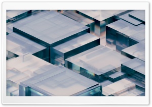 Glass Cube Grid Structure 4K UHD Wallpaper for Widescreen and UltraWide Desktop, UltraHD TV, Smartphone, Tablet