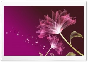 Glass Flower Pink Ultra HD Wallpaper for 4K UHD Widescreen desktop, tablet & smartphone