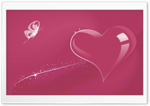 Glass Heart Pink Ultra HD Wallpaper for 4K UHD Widescreen desktop, tablet & smartphone