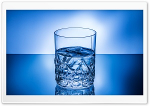 Glass Of Ice Water Ultra HD Wallpaper for 4K UHD Widescreen desktop, tablet & smartphone