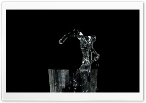 Glass Water Splash Ultra HD Wallpaper for 4K UHD Widescreen desktop, tablet & smartphone