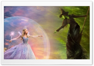 Glinda the Good, Wicked Witch of the West, Wicked For Good 2025 Movie 4K UHD Wallpaper for Widescreen and UltraWide Desktop, UltraHD TV, Smartphone, Tablet