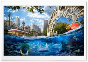 Global Warming, Global Sea Level Rise Ultra HD Wallpaper for 4K UHD Widescreen desktop, tablet & smartphone