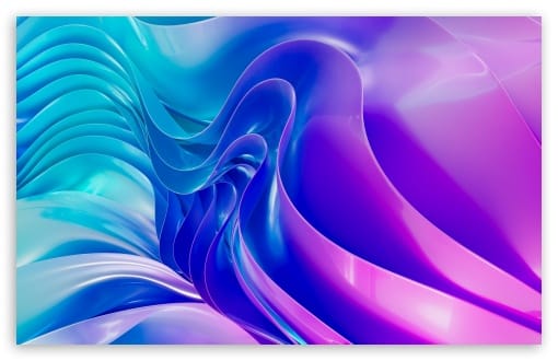 Glossy Waves Blue and Purple Reflective Gradient UltraHD Wallpaper for UHD 16:9 ; HD 16:9 ; UltraWide 21:9 24:10 32:9 32:10 ; Widescreen 16:10 ; Tablet 1:1 ; Mobile 9:16 9:19.5 9:20 9:21 9:22 ; Dual 16:10 16:9 ;