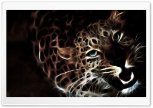 Glowing Leopard Ultra HD Wallpaper for 4K UHD Widescreen desktop, tablet & smartphone