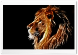 Glowing Lion Ultra HD Wallpaper for 4K UHD Widescreen desktop, tablet & smartphone
