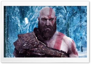 God Of War 4 Snow Forest Ultra HD Wallpaper for 4K UHD Widescreen desktop, tablet & smartphone