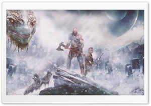 God of War (PS4) Norse mythology Ultra HD Wallpaper for 4K UHD Widescreen desktop, tablet & smartphone