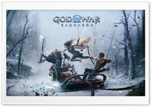 God of War Ragnarok Kratos, Freya, Atreus Ultra HD Wallpaper for 4K UHD Widescreen desktop, tablet & smartphone