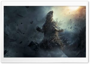 Godzilla Minus Zero Movie 4K UHD Wallpaper for Widescreen and UltraWide Desktop, UltraHD TV, Smartphone, Tablet