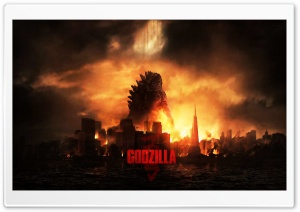 Godzilla Movie 2014 Ultra HD Wallpaper for 4K UHD Widescreen Desktop, Lockscreen, Screensaver, TV, Tablet, Smartphone