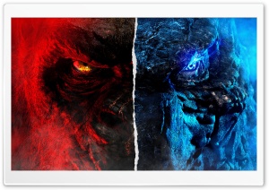 Godzilla vs Kong Ultra HD Wallpaper for 4K UHD Widescreen desktop, tablet & smartphone