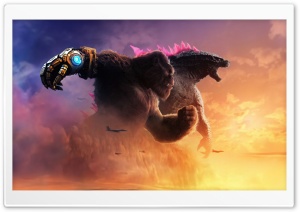 Godzilla x Kong The New Empire 2024 Movie Ultra HD Wallpaper for 4K UHD Widescreen desktop, tablet & smartphone