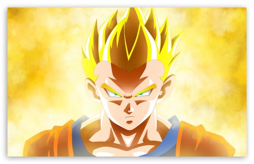 Download wallpapers 4k, Golden Goku, grunge art, 3D art, Dragon