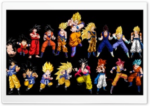 Goku Evolution Ultra HD Wallpaper for 4K UHD Widescreen Desktop, Lockscreen, Screensaver, TV, Tablet, Smartphone