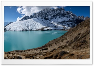 Gokyo Lake, Gokyo Ri, Nepal, Himalayas, Mountains, Landscape 4K UHD Wallpaper for Widescreen and UltraWide Desktop, UltraHD TV, Smartphone, Tablet