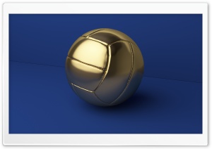 Gold Football Ball Ultra HD Wallpaper for 4K UHD Widescreen desktop, tablet & smartphone