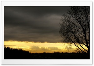 Gold Sunset Sky 7 4K UHD Wallpaper for Widescreen and UltraWide Desktop, UltraHD TV, Smartphone, Tablet